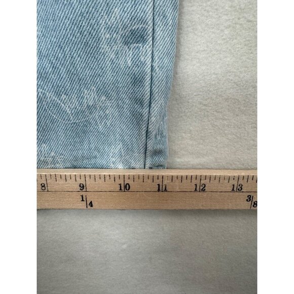 STELLA NOVA FOX PRINT CATE WIDE LEG JEANS 90s High waist sz 31 - Picture 7 of 9